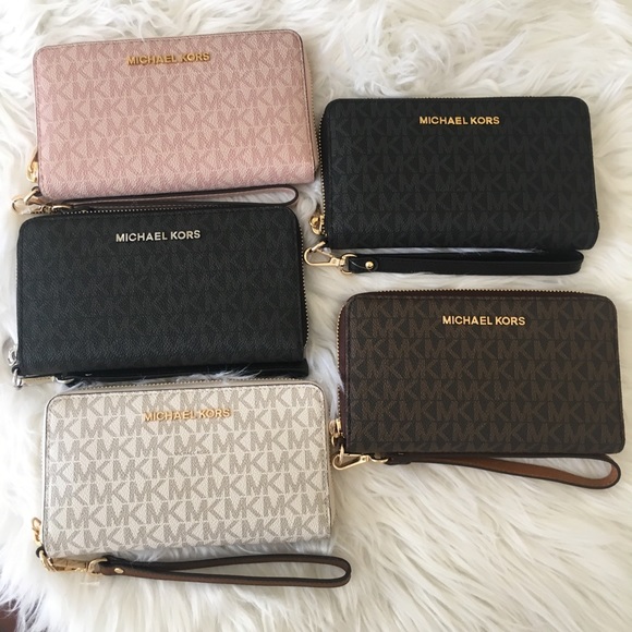 Last1✨Michael Kors jet set Large flat phone wallet - Picture 3 of 8